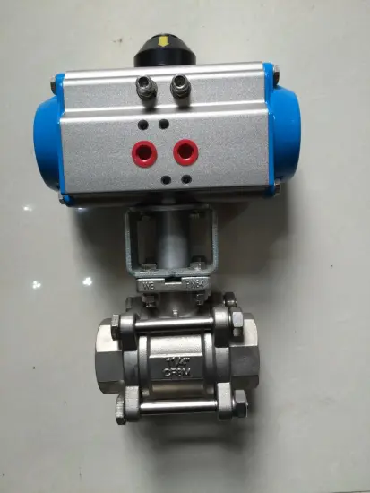 3PC Stainless Steel Ball Valve with Pneumatic Electric Actuator
