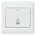 one gang push door bell switch with luminous