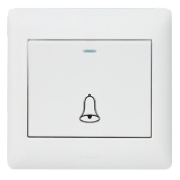 one gang push door bell switch with luminous