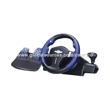 PS2/USB Power Mini Steering Wheel with Vibration Function