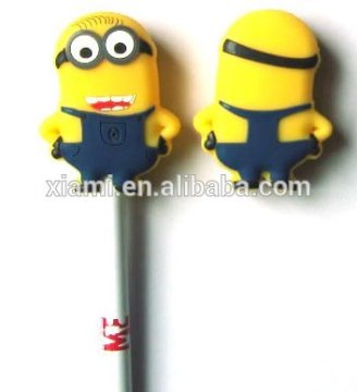 2016 Cute Customized Animal Pencil / Silicone Rubber Soft PVC Pencil Topper