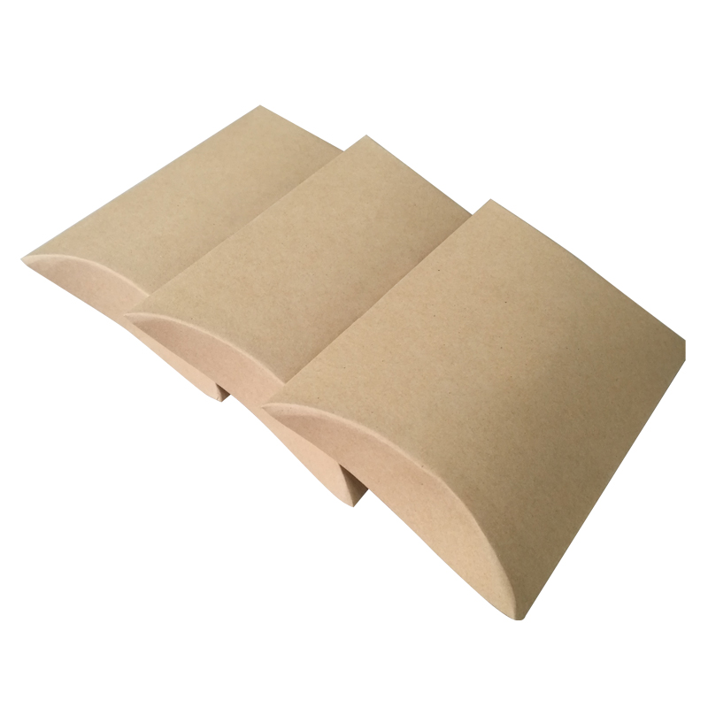 Professional Recycled Folding Kraft Pillow Paper Box