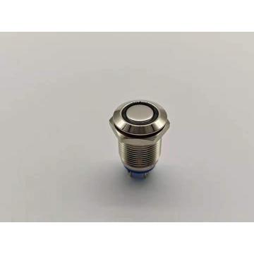 UL LED 12mm metal pushbutton switch