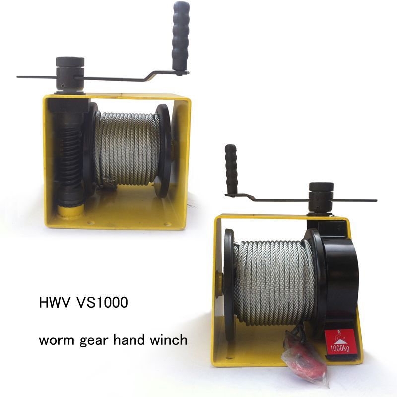 HWV VS Heavy Duty Worm Gear Hand Winch with Selflock