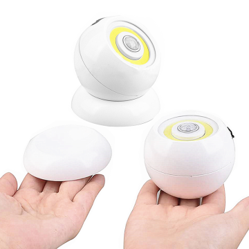 Portable Battery Operated 360 Degree Rotating Motion Sensor LED Night Light with Magnetic Base for Kids