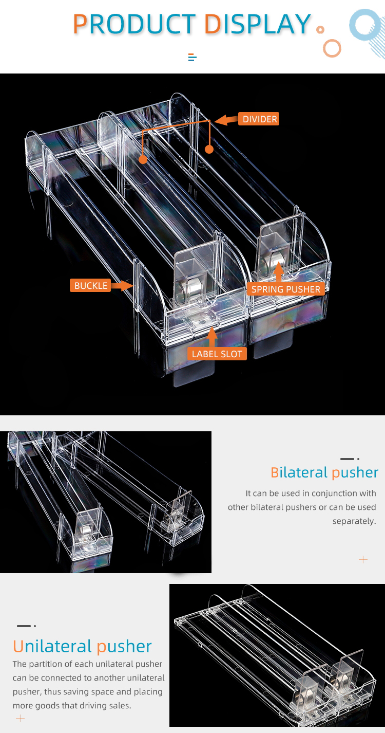 Spring Based Cigarette Racks Retail Shelving Store Shelf Spring Pusher For Cigarette Display Rack In ...