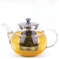 custom heat resistant borosilicate glass large luxury tea set teapot