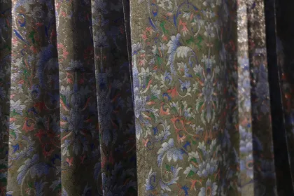 Heritage Silk Floral Vine Mamian Skirt