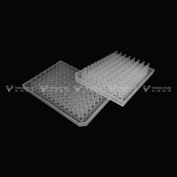 0.2ml 96 კარგად PCR Plate Half Skirt Clear არასამთავრობო სტერილური