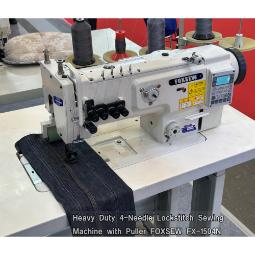 Mesin Jahit Lockstitch 4 Jarum Tugas Berat dengan Penarik