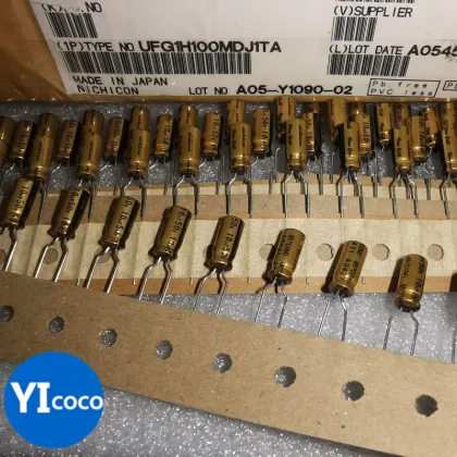 NICHICON 50V 10uF FG Fine Gold Copper Pin Audio Capacitor - 100% NEW