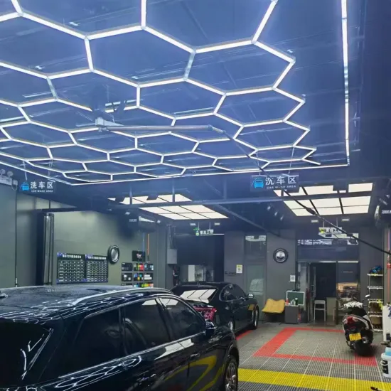Factory-Price Hexagonal LED Light: Modular Garage Ceiling Detailing and Hanging Solution
