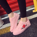 single Shoes Sneakers Embroidery patch Flower New