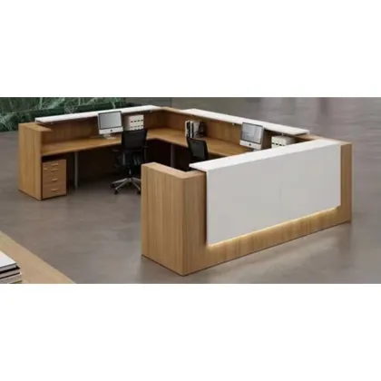 High Quality Wooden Reception Desks for Offices, Hotels, and Hospitals