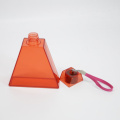 Triangle Plastic Travel Bottle with Cap no Straw