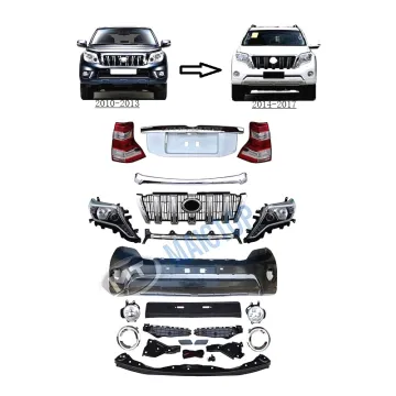 MAICTOP Car Body Parts Bumper Upgrade Kit for Land Cruiser Prado 150 (2010-2013 to 2014-2017)