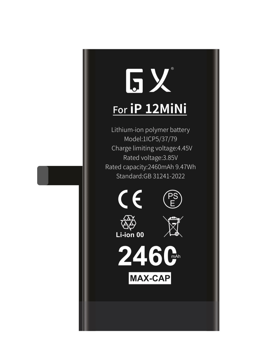 GX az Apple 12 mini számára, nagy kapacitású akkumulátorral