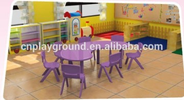 (HB-06404) half moon table / wholesale plastic children table and chair /plastic children table