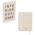 Custom A5 Linen Fabric Cover Journal with Logo