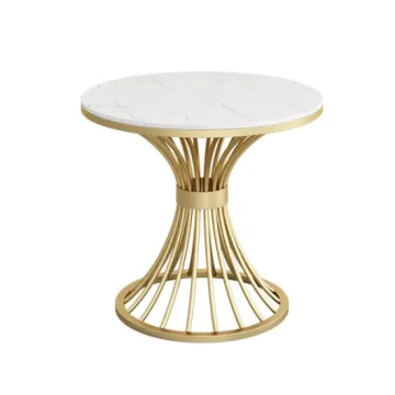 Hot Selling Gold Stainless Steel Round Cake Stand Table Set for Wedding Decorations