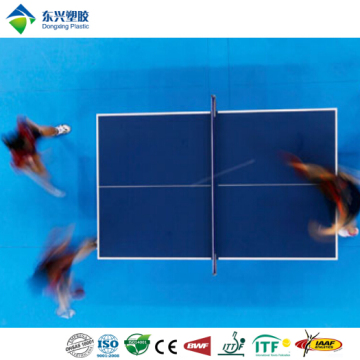 Movable sports flooring ITTF approved synthetic table tennis court floor