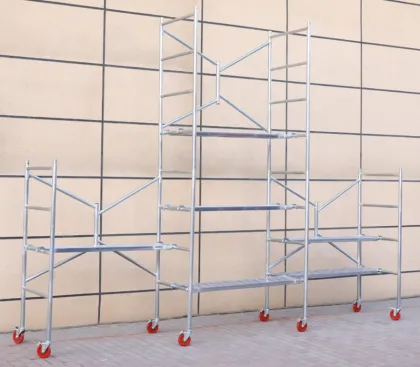 1.5m Work Platform Portable Ladder Frame Scaffold Mobile Steel Folding Scaffolding