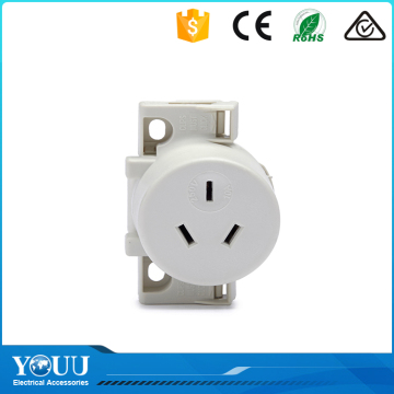 YOUU Gold Supplier Australia GPO SAA SQC Quick Connector Single Surface Socket Plug Base And Sockets 250A 10V