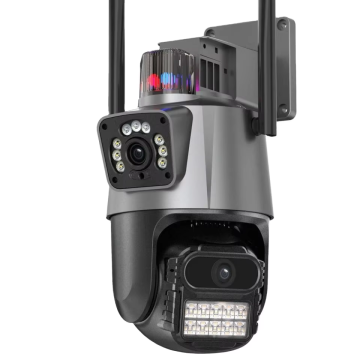 V380 Dual Lens WiFi Wireless 4G GSM PTZ Security Camera with Night Vision