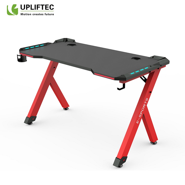 RGB Steel Iron Gamer Gaming Desk Table