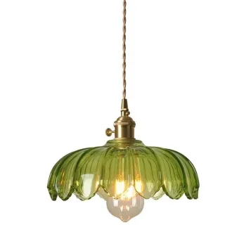Antique Brass Murano Glass Factory Vintage Chandelier and Bedroom Lighting Collection