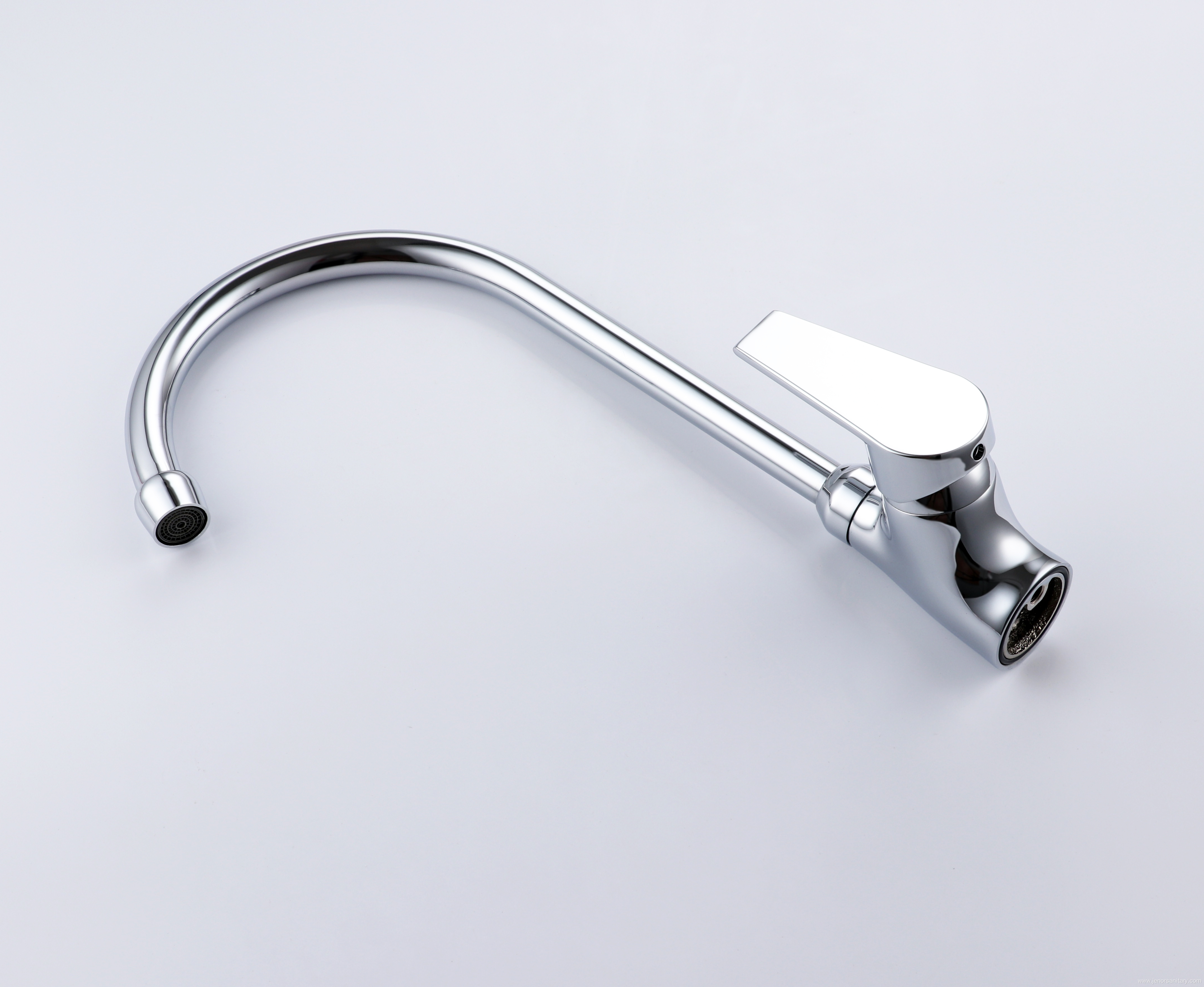 Polished Surface Treatment Gooseneck Mixer Brass Mixer