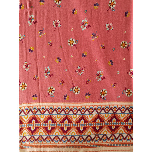 Border Design Rayon Twill 3024S Printing Woven Fabric