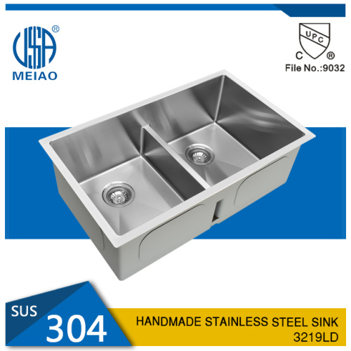 Undermount Double Bowl Stainless Steel farmhouse sink