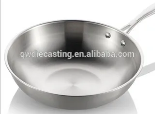 Aluminum fry chinese pan