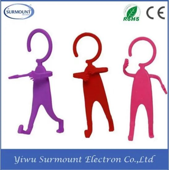 High Quality Man Shape Silicone Hanging Mobile Phone Holder