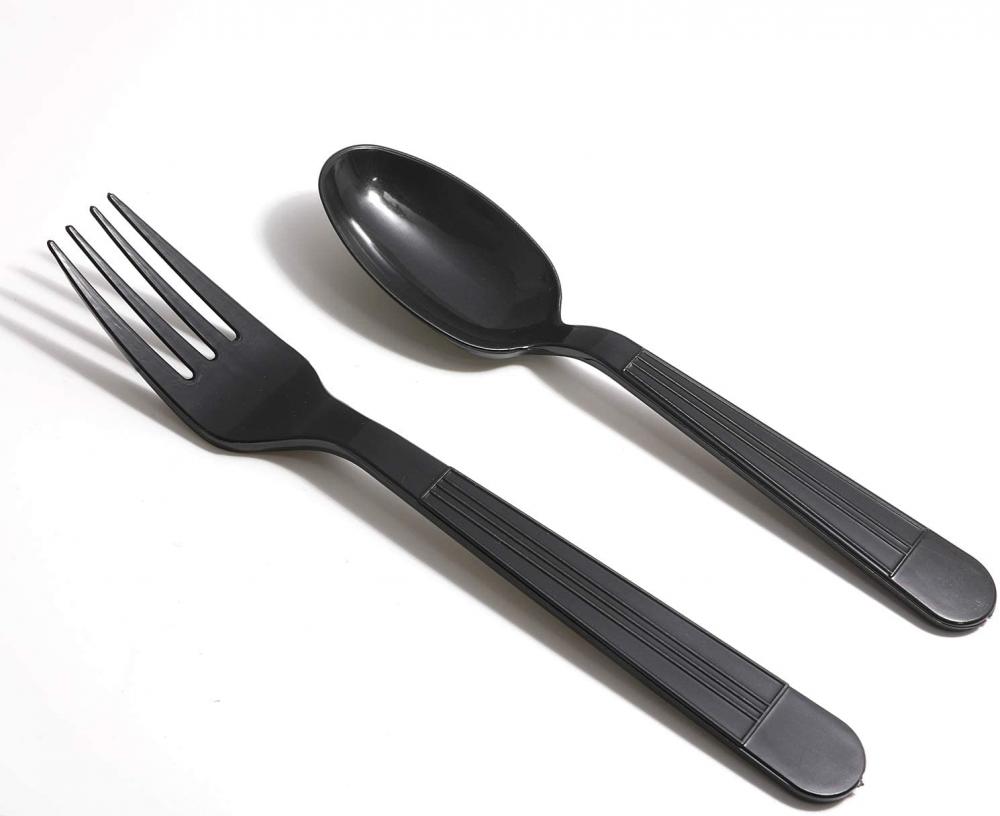 Disposable Wrapped Plastic Cutlery , Clear Ps Spoons L103mmxw28mm