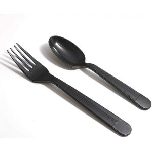 Disposable Wrapped Plastic Cutlery , Clear Ps Spoons L103mmxw28mm