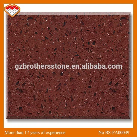 Chinese Popular Interior Red Crystal Artificial Marble Window Sills