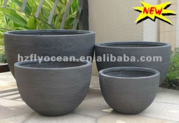 FO-9202 Sandstone garden pot,square plant container,outdoor flower planters