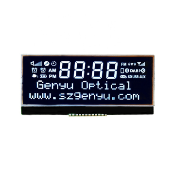 Customized Size Black Screen FSTN LCD Display Panels for Car Radio