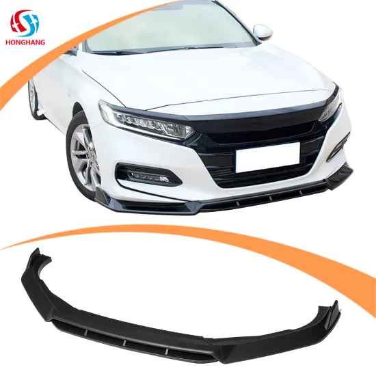 Plastic Carbon Fiber Front Bumper Lip Splitter for Honda Accord 2018-2020