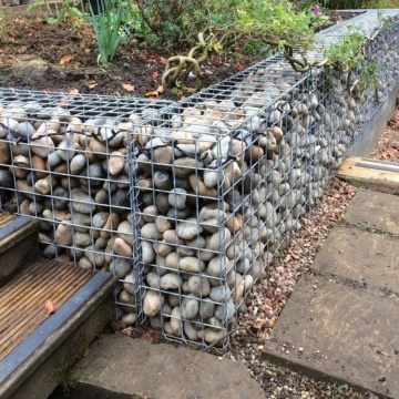 Parede modular da caixa de gabion para controle de erosão da margem do rio