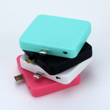 Custom Logo Emergency Mini Power Bank - 1000mAh for iPhone and Android