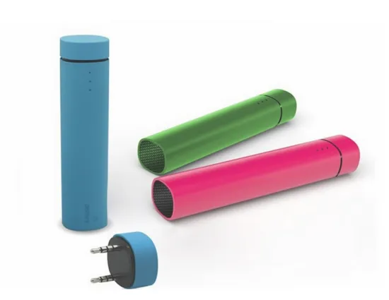 2016 Unique design power bank 4000mah with 3in1 multi function:powerbank+mini speaker+phone stand