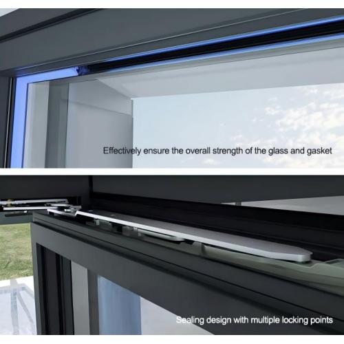 Janela de abertura interna de alumínio de alto desempenho 95