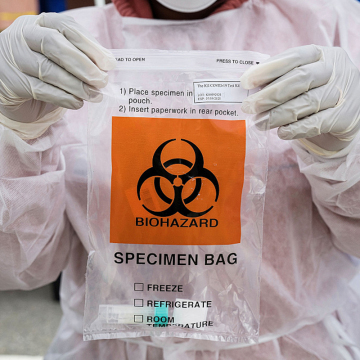 YURUI Factory Medical Disposable Biohazard LDPE Plastic Zipper Bags for Specimen Transport