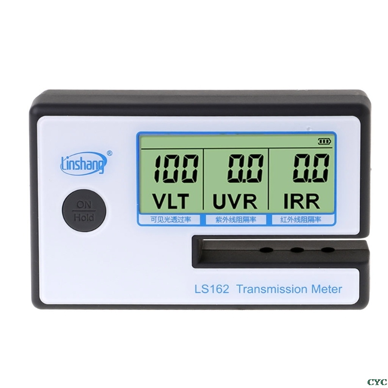 New LS162 Window Tint Meter Solar Film Transmission Meter VLT UV IR Rejection Tester