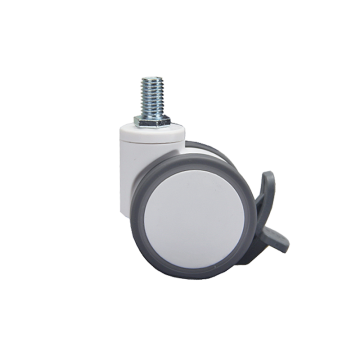 2.5 Inch 50kg Capacity Swivel Caster with Brake: A Silent, Double Axis Medical Caster with TPR Dual Twin Design