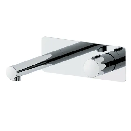 Single Lever Chrome Wall Mount Bath Faucet