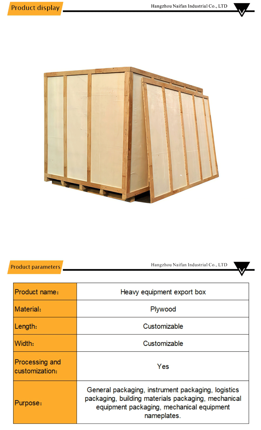 wooden crate boxes for machinery